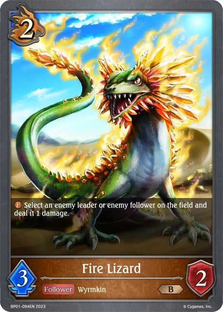 Image for Fire Lizard (BP01: Advent of Genesis) (BP01-094EN) - Shadowverse: Evolve