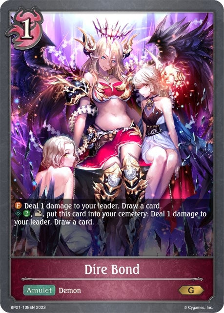 Image for Dire Bond (BP01: Advent of Genesis) (BP01-108EN) - Shadowverse: Evolve