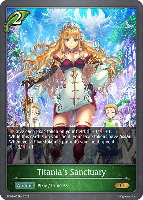 Image for Titania's Sanctuary (SD01: Regal Fairy Princess) (SD01-002EN) - Shadowverse: Evolve