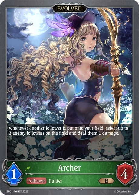 Image for Archer (Evolved) - P04EN (Foil) (BP01: Advent of Genesis) (BP01-P04EN) - Shadowverse: Evolve