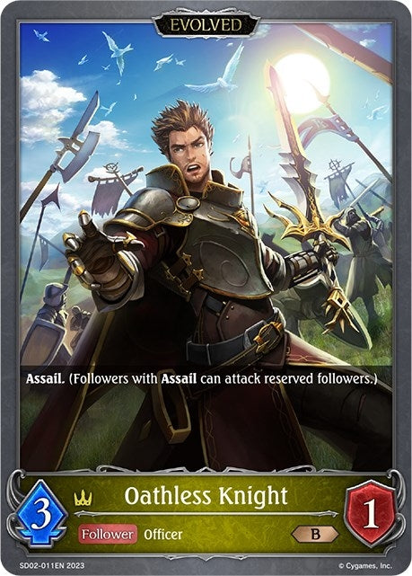 Image for Oathless Knight (Evolved) (SD02: Blade of Resentment) (SD02-011EN) - Shadowverse: Evolve