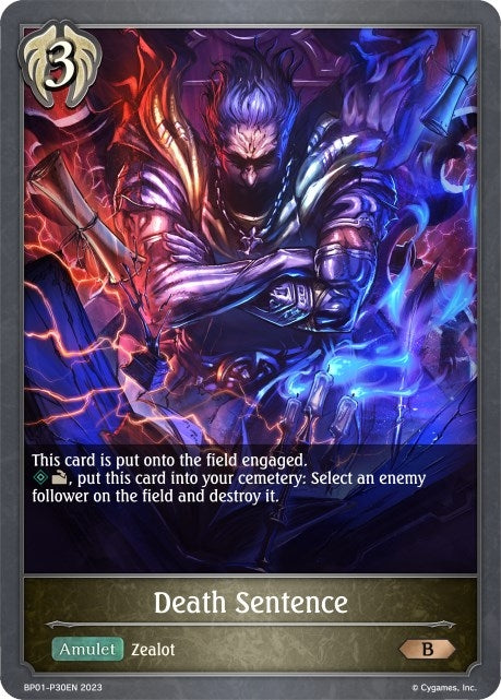 Image for Death Sentence - P30EN (Foil) (BP01: Advent of Genesis) (BP01-P30EN) - Shadowverse: Evolve