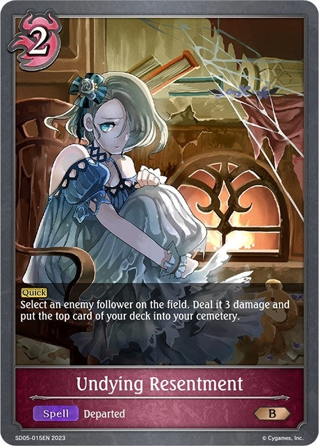 Image for Undying Resentment (SD05: Waltz of the Undying Night) (SD05-015EN) - Shadowverse: Evolve