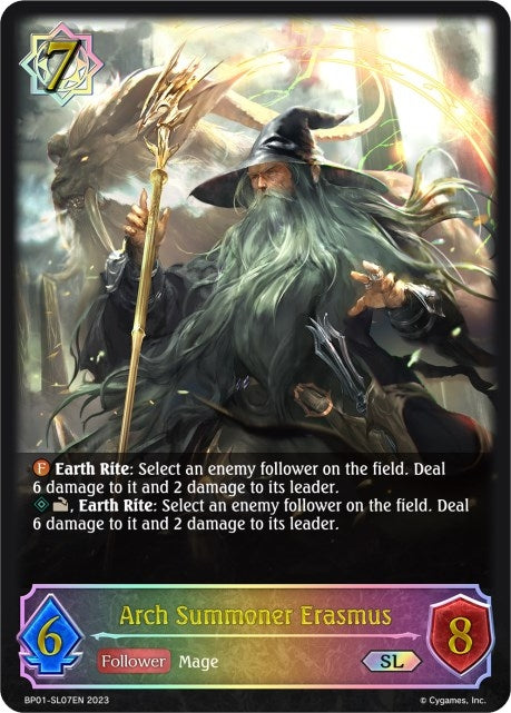 Image for Arch Summoner Erasmus (SL) (BP01: Advent of Genesis) (BP01-SL07EN) - Shadowverse: Evolve