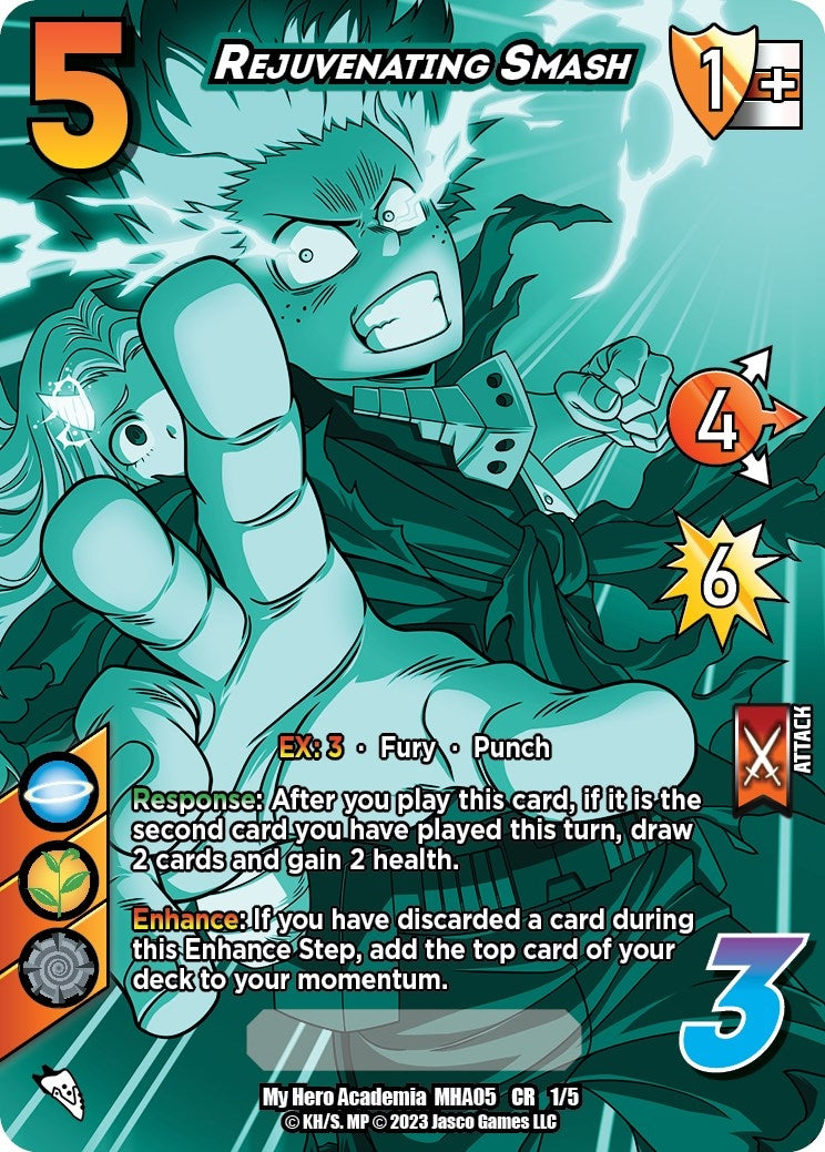 Image for Rejuvenating Smash (Chrome Rare) (UniVersus: My Hero Academia: Undaunted Raid) (1/5) - UniVersus