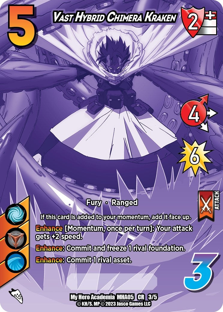 Image for Vast Hybrid Chimera Kraken (Chrome Rare) (UniVersus: My Hero Academia: Undaunted Raid) (3/5) - UniVersus