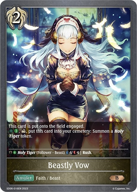 Image for Beastly Vow (SD06: Maculate Ablution) (SD06-016EN) - Shadowverse: Evolve