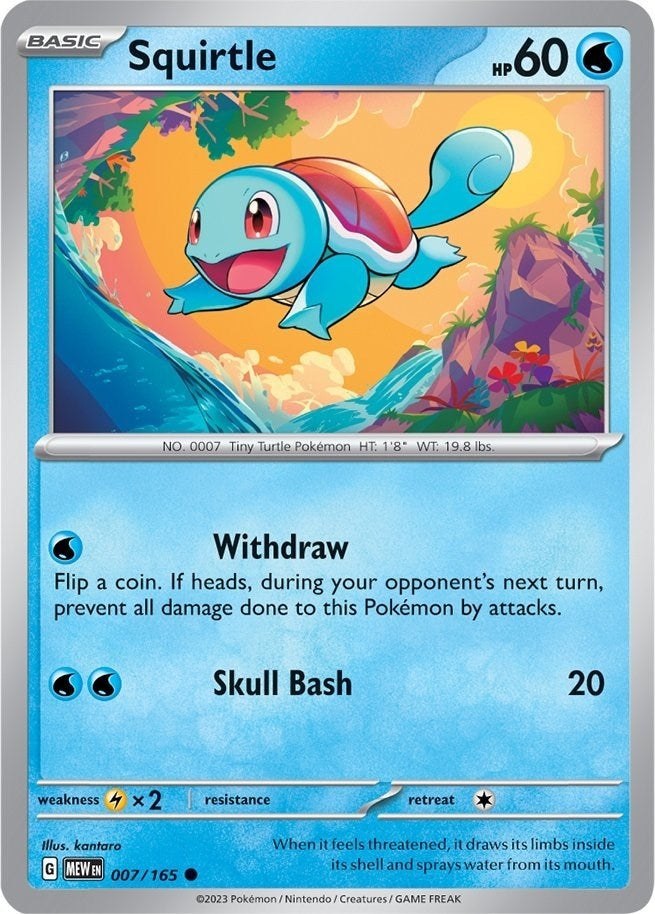 Image for Squirtle (SV: Scarlet & Violet 151) (007/165) - Pokemon
