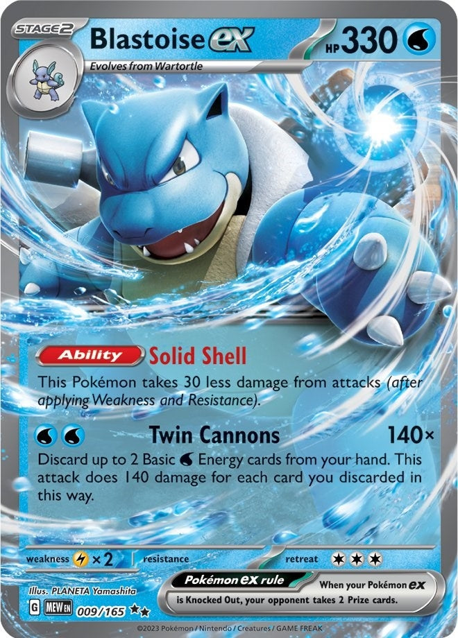 Image for Blastoise ex (SV: Scarlet & Violet 151) (009/165) - Pokemon