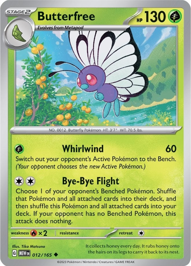 Image for Butterfree (SV: Scarlet & Violet 151) (012/165) - Pokemon