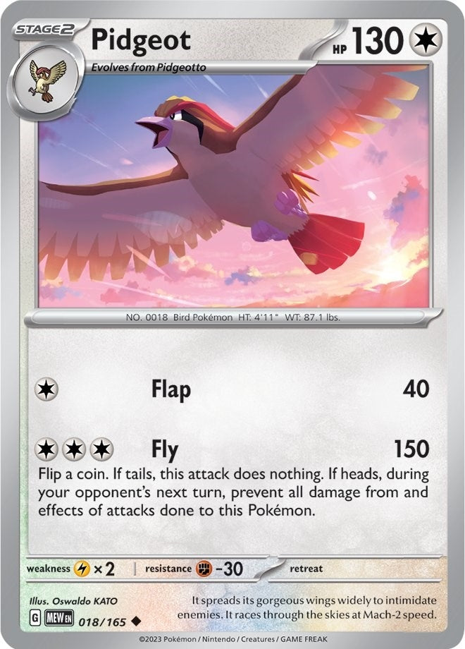 Image for Pidgeot (SV: Scarlet & Violet 151) (018/165) - Pokemon
