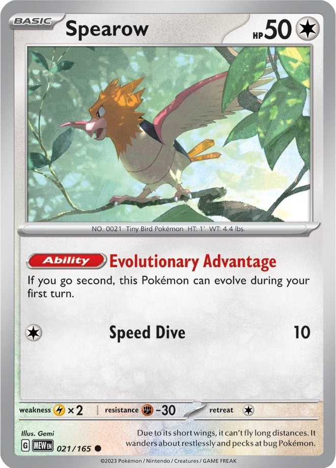 Image for Spearow (SV: Scarlet & Violet 151) (021/165) - Pokemon