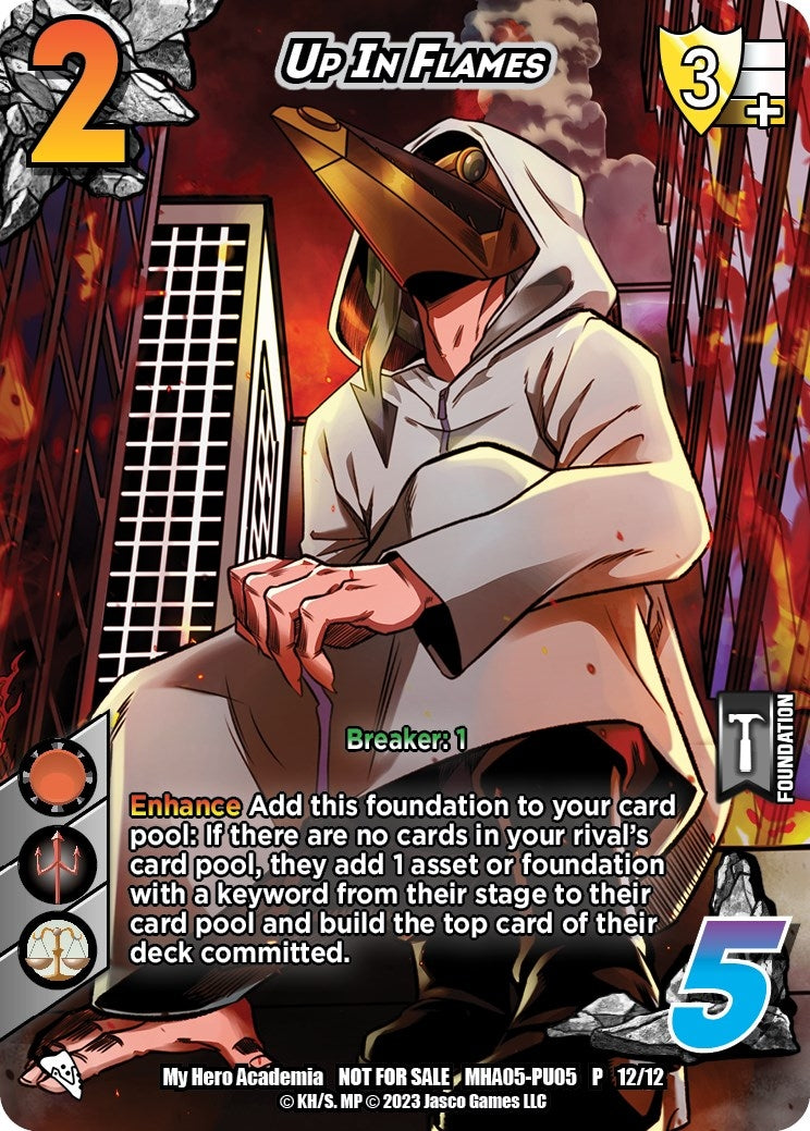 Image for Up in Flames (Plus Ultra Pack 5) (UniVersus: My Hero Academia Promo Cards) (MHA-PU05 P 12/12) - UniVersus