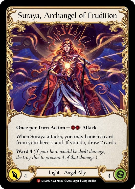 Image for Figment of Erudition // Suraya, Archangel of Erudition (Dusk till Dawn) (DTD005) - Flesh and Blood TCG