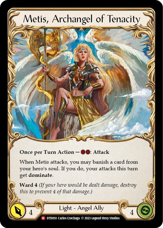Image for Figment of Tenacity // Metis, Archangel of Tenacity (Dusk till Dawn) (DTD010) - Flesh and Blood TCG