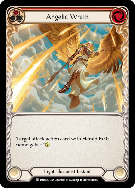 Image for Angelic Wrath (Red) (Dusk till Dawn) (DTD035) - Flesh and Blood TCG