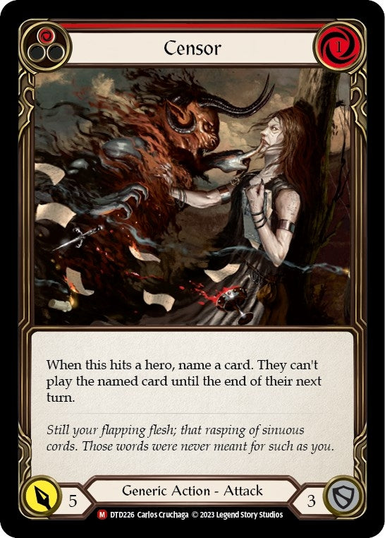 Image for Censor (Dusk till Dawn) (DTD226) - Flesh and Blood TCG