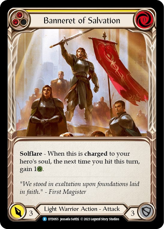 Image for Banneret of Salvation (Dusk till Dawn) (DTD055) - Flesh and Blood TCG