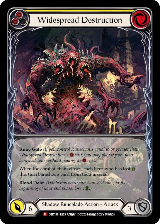 Image for Widespread Destruction (Extended Art) (Dusk till Dawn) (DTD138) - Flesh and Blood TCG