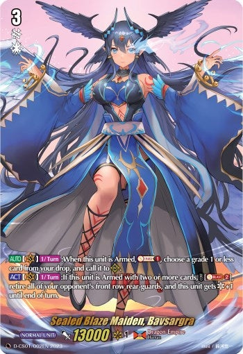 Image for Sealed Blaze Maiden, Bavsargra (D-CS01: Deluxe Collector's Set 01: Vanguard Deluxe) (D-CS01/002EN) - Cardfight Vanguard