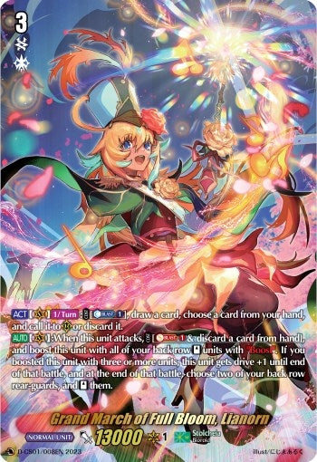 Image for Grand March of Full Bloom, Lianorn (D-CS01: Deluxe Collector's Set 01: Vanguard Deluxe) (D-CS01/008EN) - Cardfight Vanguard