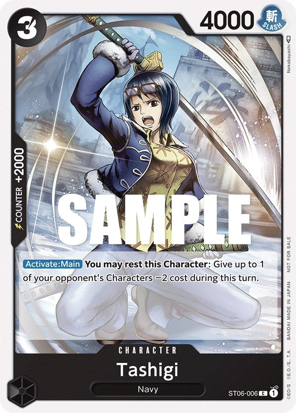 Image for Tashigi (Tournament Pack Vol. 4) (One Piece Promotion Cards) (ST06-006) - One Piece Card Game