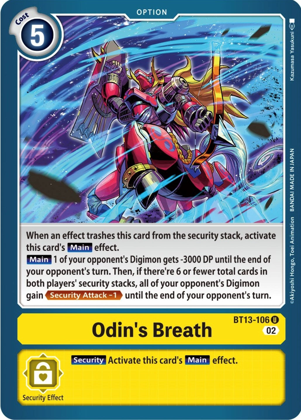 Image for Odin's Breath (BT13) (13106)