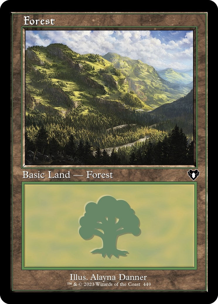 Image for Forest (449) (Retro Frame) (Commander Masters) (449) - Magic: The Gathering