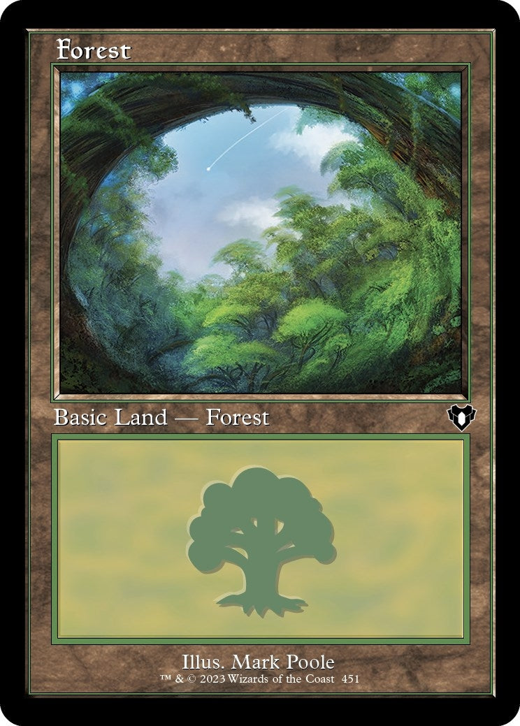 Image for Forest (451) (Retro Frame) (Commander Masters) (451) - Magic: The Gathering
