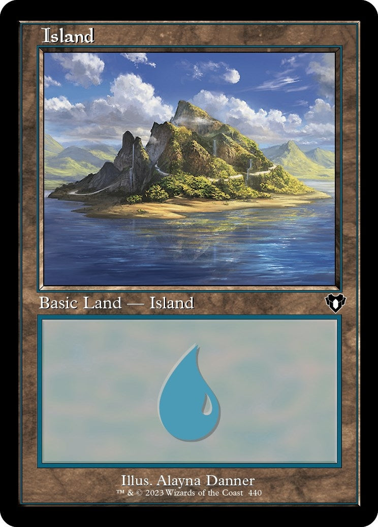 Image for Island (440) (Retro Frame) (Commander Masters) (440) - Magic: The Gathering