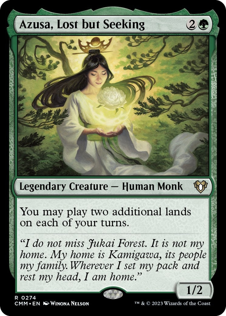 Image for Azusa, Lost but Seeking (Commander Masters) (274) - Magic: The Gathering