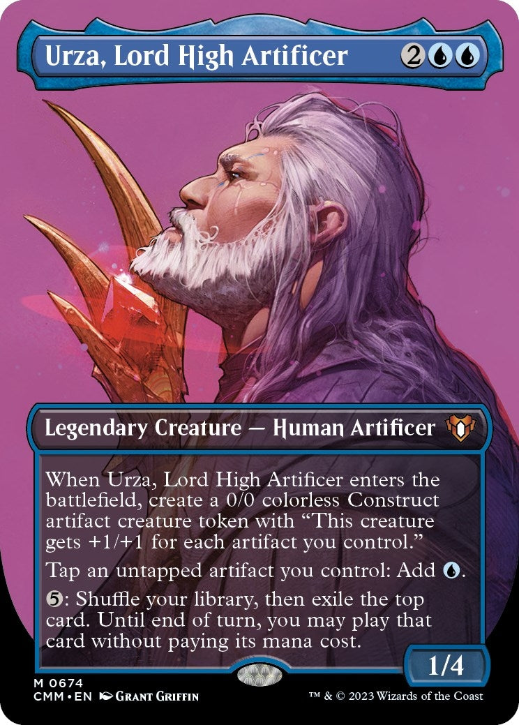 Image for Urza, Lord High Artificer (Borderless) (Commander Masters) (674) - Magic: The Gathering