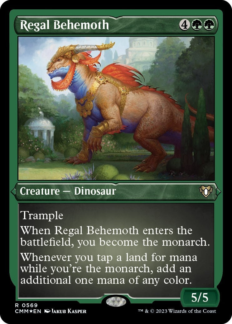 Image for Regal Behemoth (Foil Etched) (Commander Masters) (569) - Magic: The Gathering