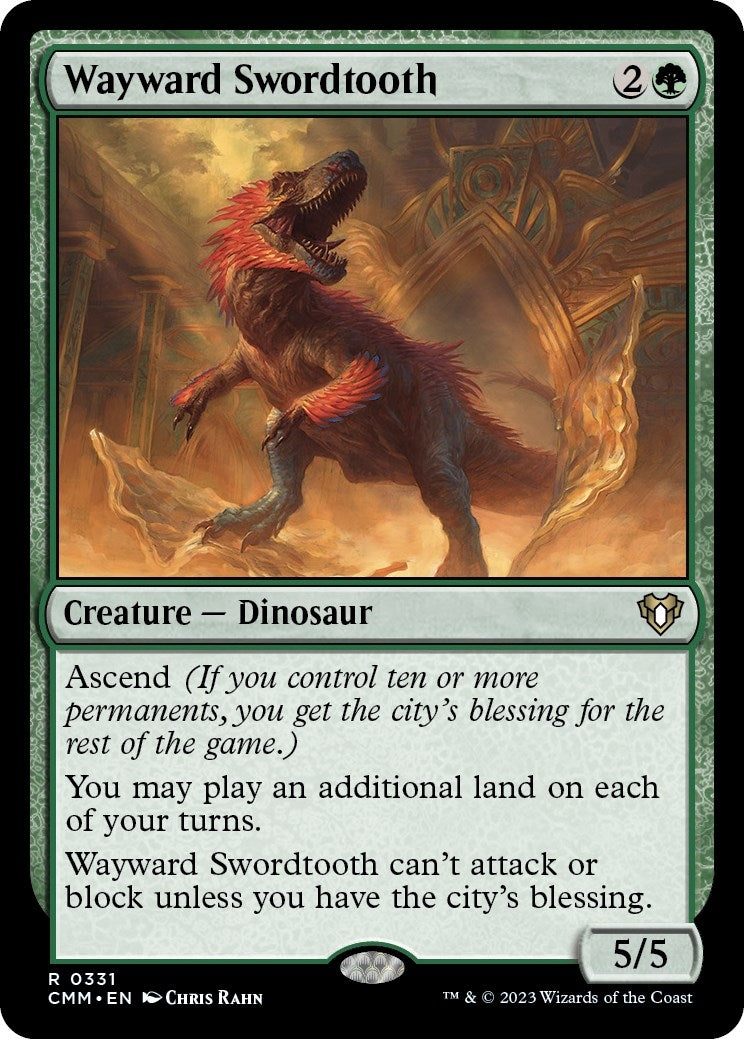 Image for Wayward Swordtooth (Commander Masters) (331) - Magic: The Gathering