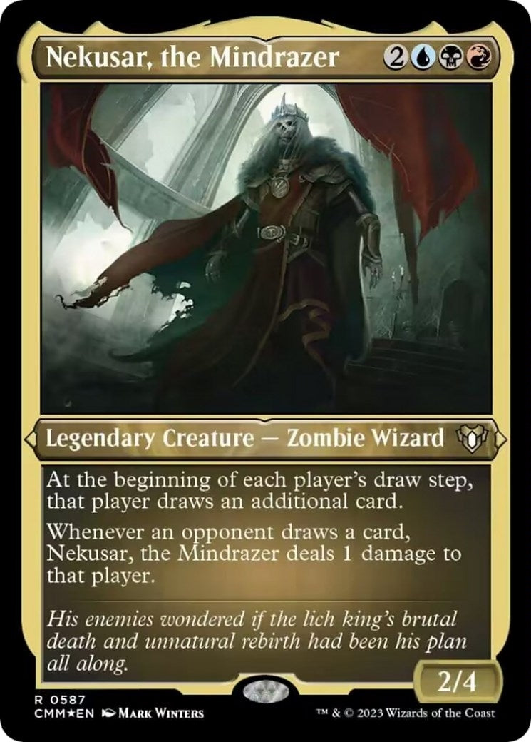 Image for Nekusar, the Mindrazer (Foil Etched) (Commander Masters) (587) - Magic: The Gathering