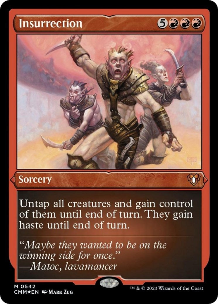 Image for Insurrection (Foil Etched) (Commander Masters) (542) - Magic: The Gathering