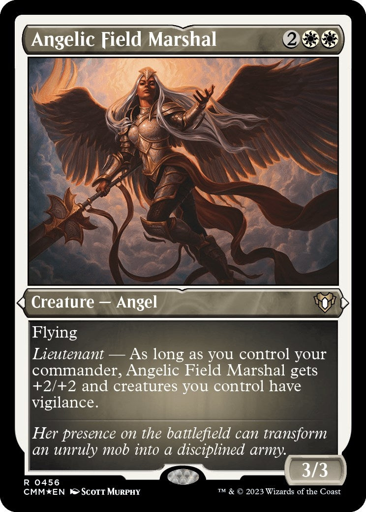 Image for Angelic Field Marshal (Foil Etched) (Commander Masters) (456) - Magic: The Gathering