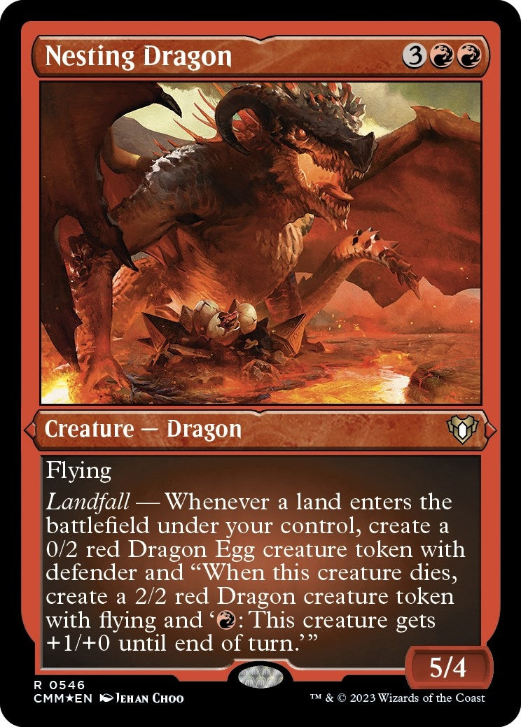 Image for Nesting Dragon (Foil Etched) (Commander Masters) (546) - Magic: The Gathering