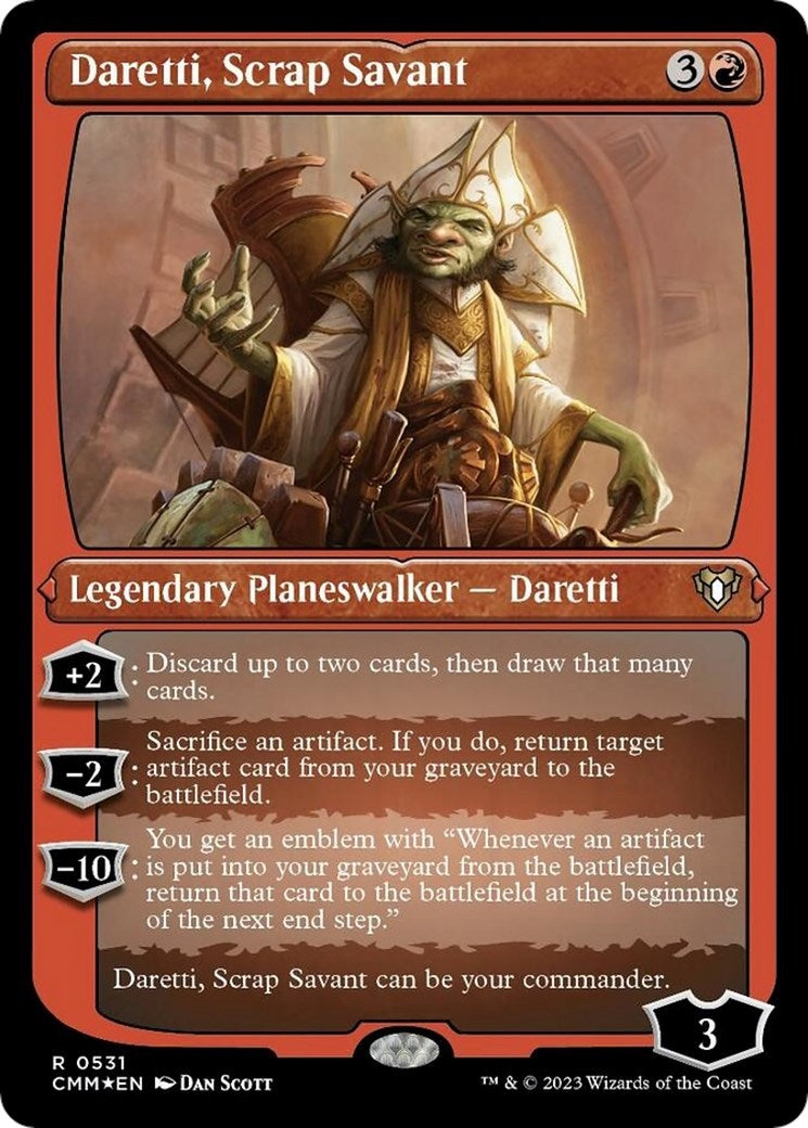 Image for Daretti, Scrap Savant (Foil Etched) (Commander Masters) (531) - Magic: The Gathering