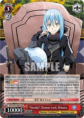 Image for "Newbie" Demon Lord, Rimuru (That Time I Got Reincarnated as a Slime Vol.3) (TSK/S101-E047 RR) - Weiss Schwarz