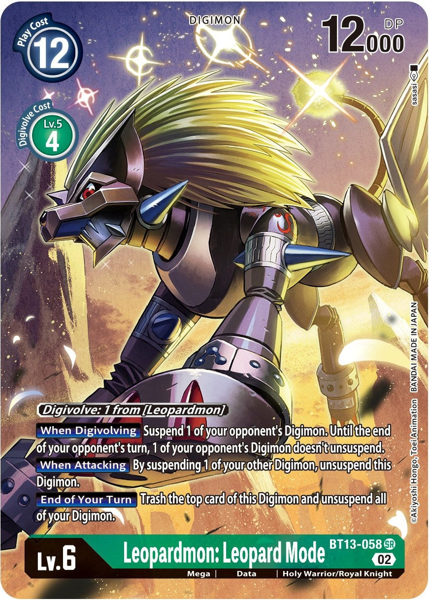 Image for Leopardmon: Leopard Mode (Alternate Art) (BT13) (13058)