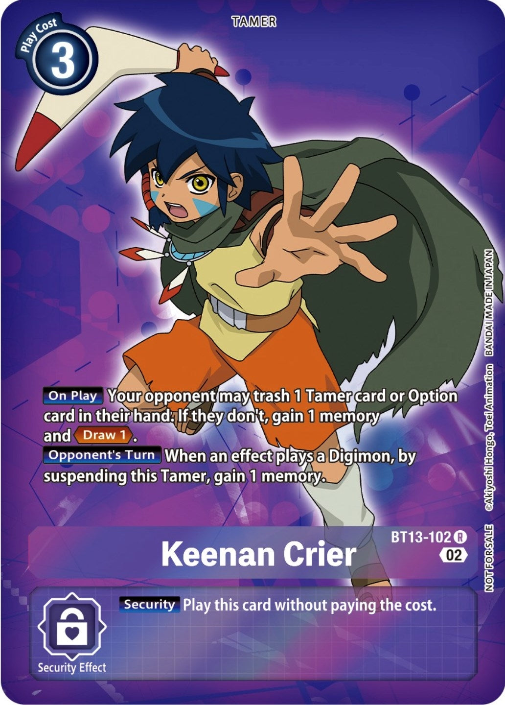 Image for Keenan Crier (Box Topper) (BT13) (13102)