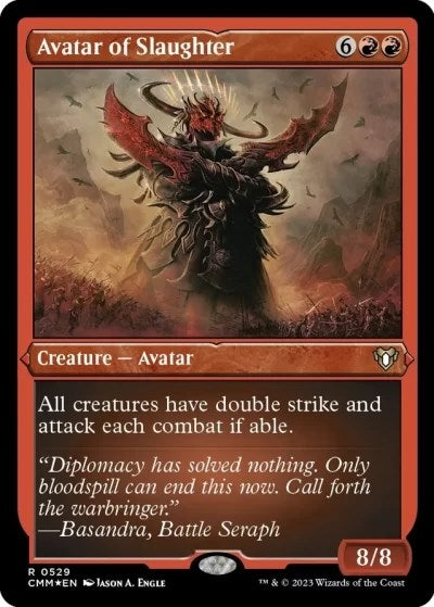 Image for Avatar of Slaughter (Foil Etched) (Commander Masters) (529) - Magic: The Gathering
