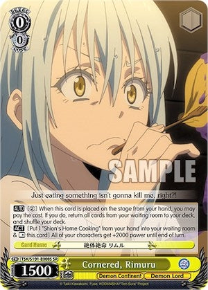 Image for Cornered, Rimuru (SR) (That Time I Got Reincarnated as a Slime Vol.3) (TSK/S101-E008S SR) - Weiss Schwarz
