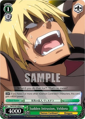 Image for Sudden Intrusion, Veldora (That Time I Got Reincarnated as a Slime Vol.3) (TSK/S101-E037 C) - Weiss Schwarz