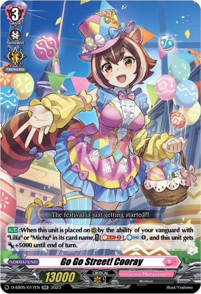 Image for Go Go Street! Cooray (D-SS05: Festival Booster 2023) (D-SS05/017EN) - Cardfight Vanguard