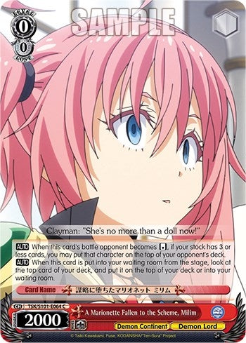 Image for A Marionette Fallen to the Scheme, Milim (That Time I Got Reincarnated as a Slime Vol.3) (TSK/S101-E064 C) - Weiss Schwarz
