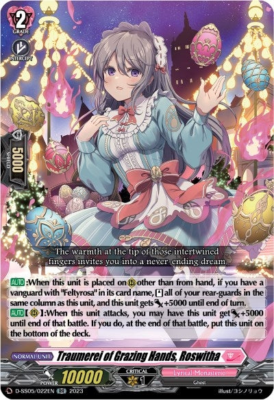 Image for Traumerei of Grazing Hands, Roswitha (D-SS05: Festival Booster 2023) (D-SS05/022EN) - Cardfight Vanguard