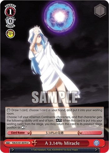 Image for A 3.14% Miracle (That Time I Got Reincarnated as a Slime Vol.3) (TSK/S101-E070 U) - Weiss Schwarz