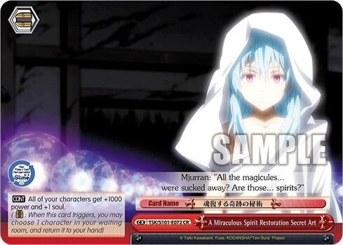 Image for A Miraculous Spirit Restoration Secret Art (That Time I Got Reincarnated as a Slime Vol.3) (TSK/S101-E072 CR) - Weiss Schwarz